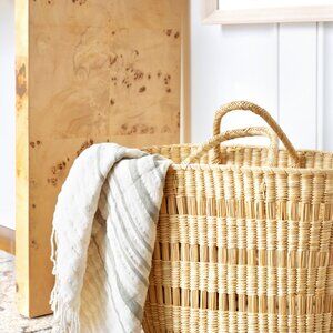 Threshold Studio McGee Novelty Tote Basket‎ with Handles - Woven Seagrass